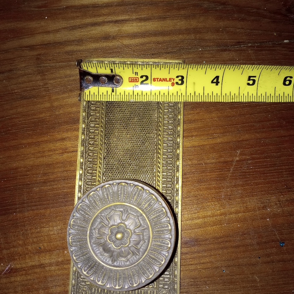 Vintage solid brass door pulls - Picture 3 of 6